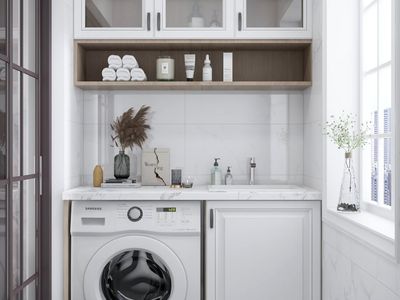 Modern interior with space for home workouts.